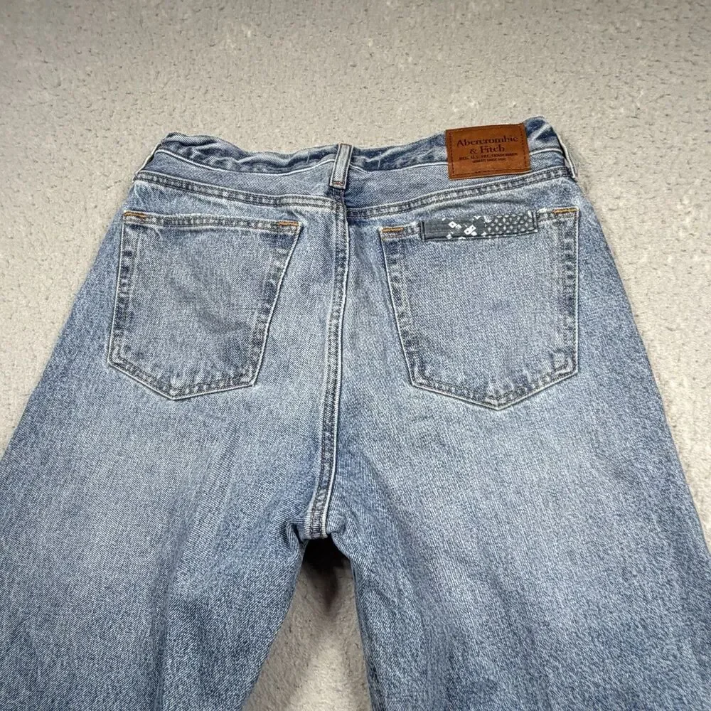 Abercrombie & Fitch Jeans Women’s 29 Authentic Rigid Denim Baggy Patchwork